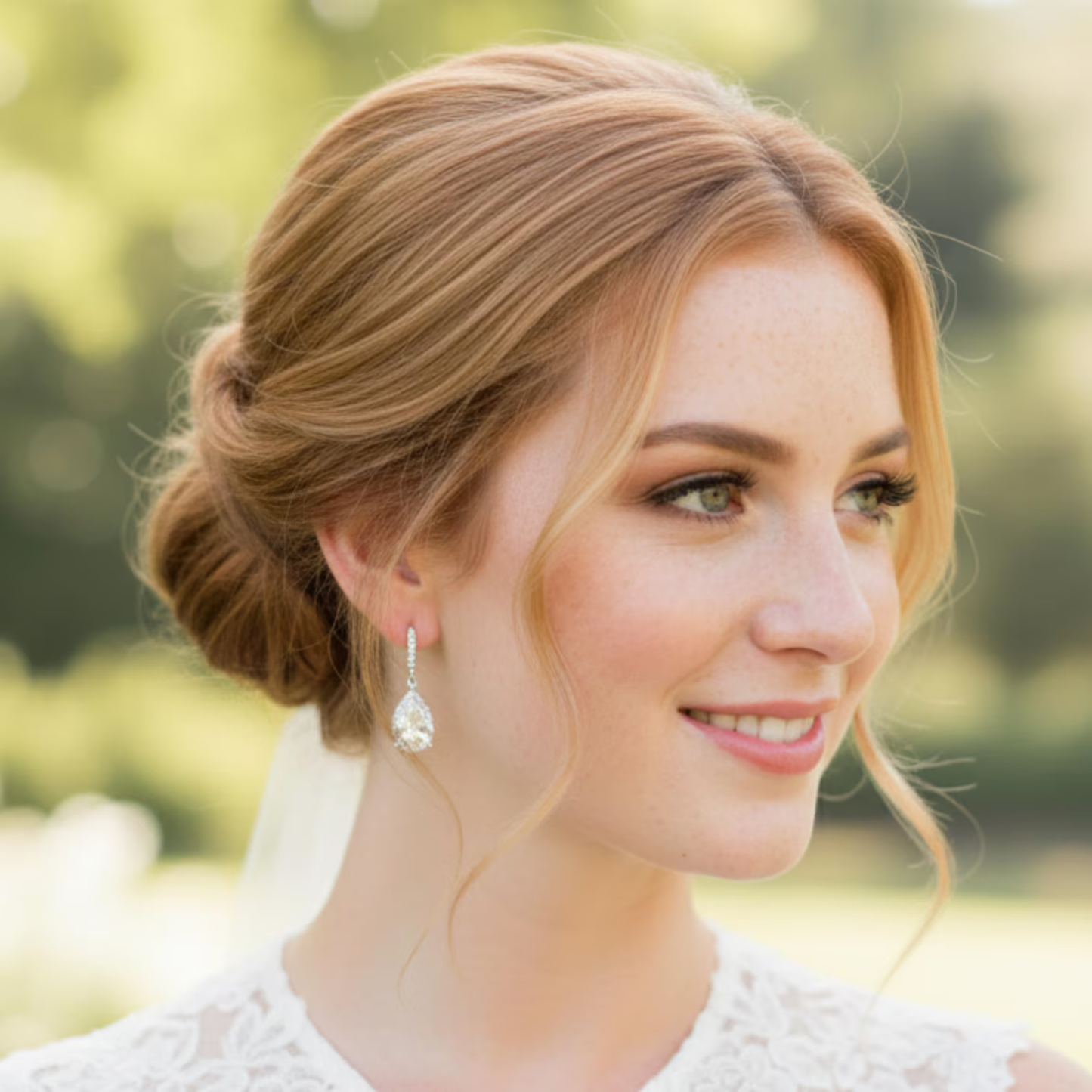 Cubic Zirconia Drop Earrings