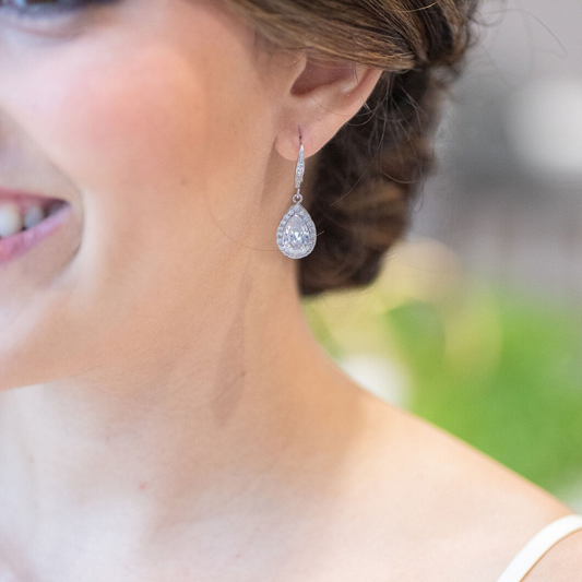 Bridesmaid Earrings with Personalized Card