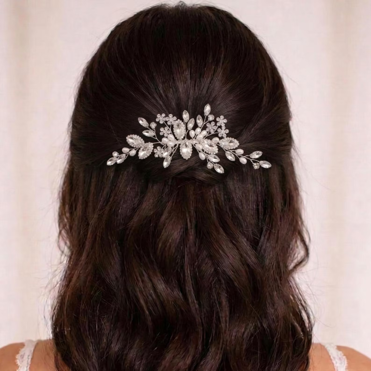 Bridal Hair Comb with Pearls