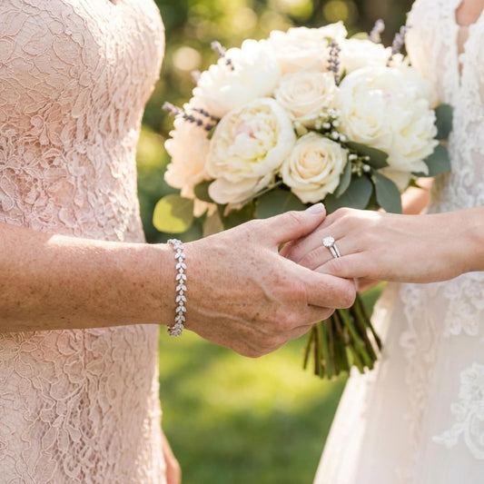 Mother of the Bride Bracelet & Personalized Card