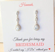 Elegant Long Bridesmaid Earrings