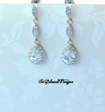 long drop bridesmaid earrings