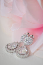 Stunning silver and cubic zirconia earrings