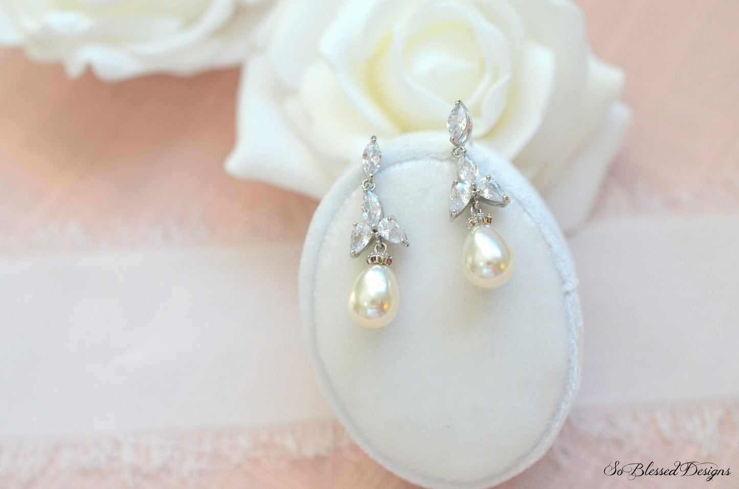 Grace Pearl Drop Earrings