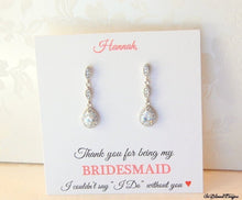 Elegant Long Bridesmaid Earrings