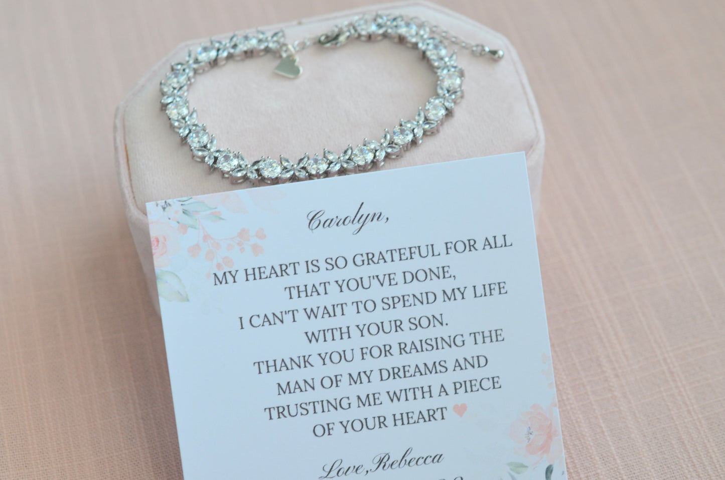 Mother of the Groom Bracelet Gift from Bride