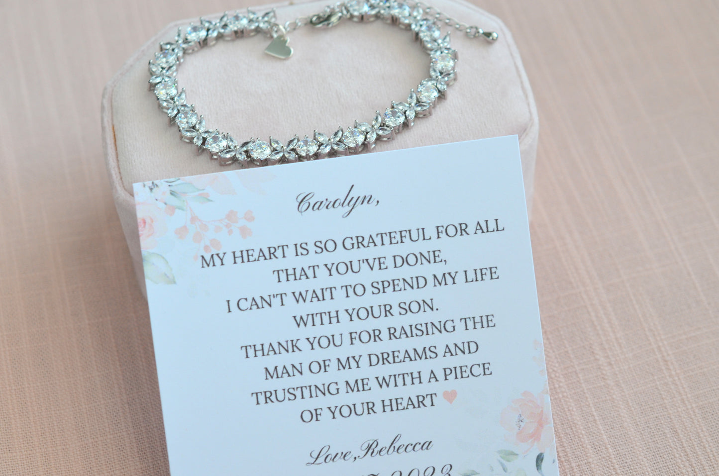 Mother of the Groom Bracelet Gift from Bride