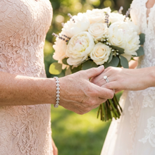 Savannah Silver CZ Bracelet - Dainty Cubic Zirconia Jewelry for Bridesmaids & Everyday Wear