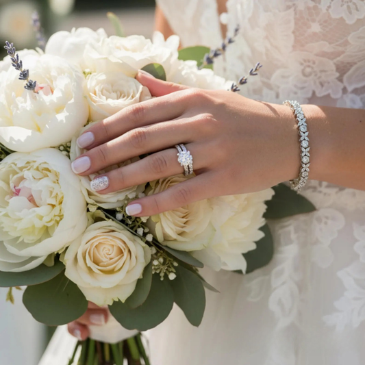 Diamond CZ Bridal Bracelet