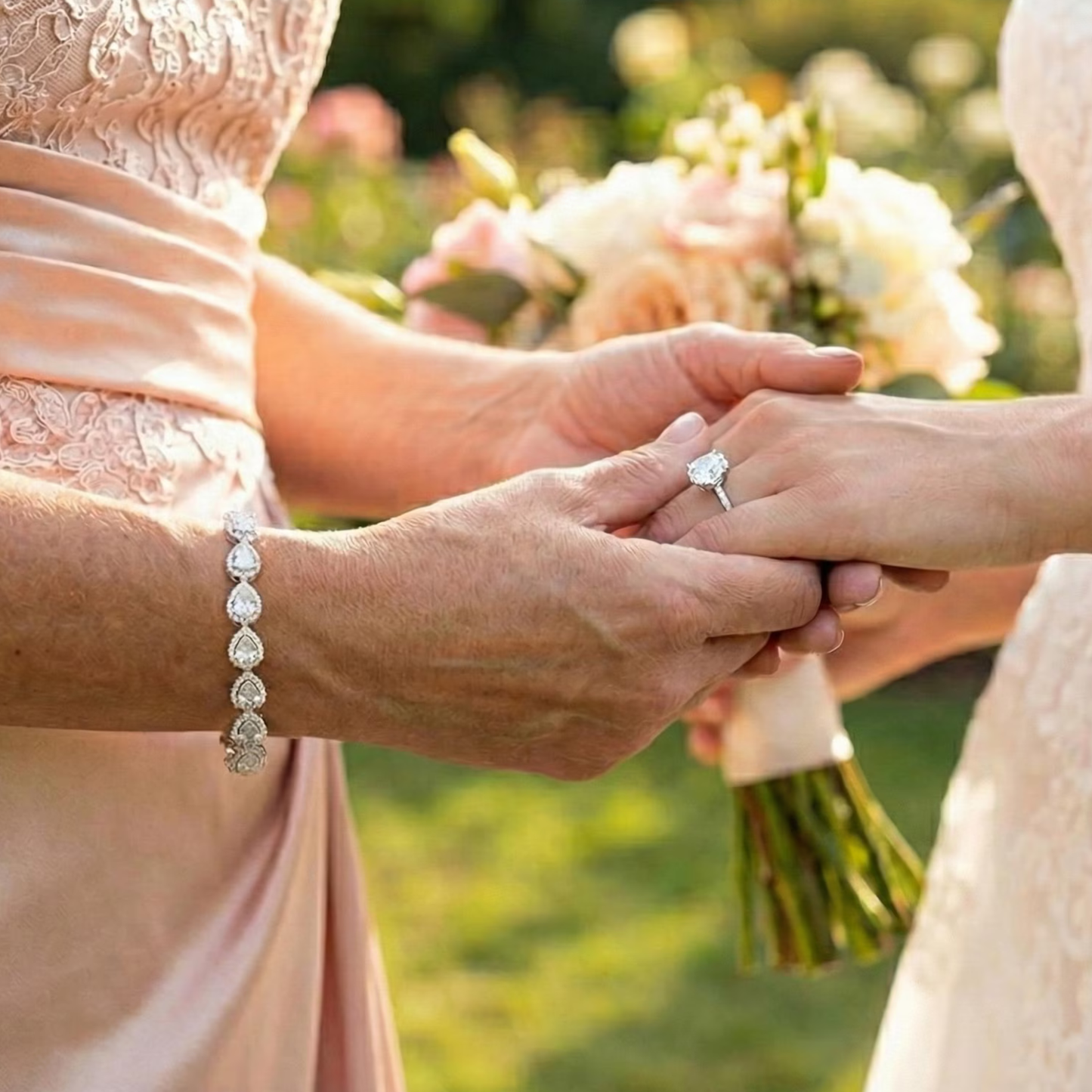 Mother of the Bride Teardrop Bracelet