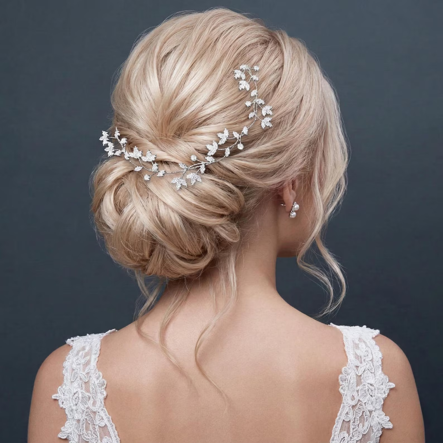Bridal Hair Vine, Silver Bridal Hair piece