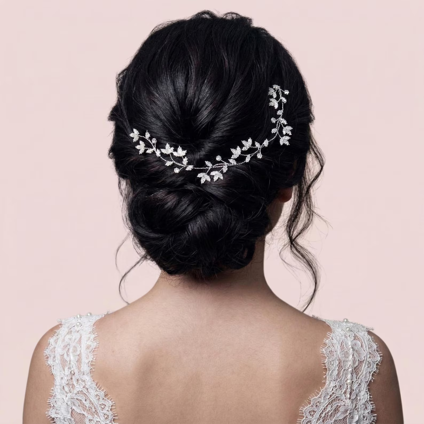 Bridal Hair Vine, Silver Bridal Hair piece