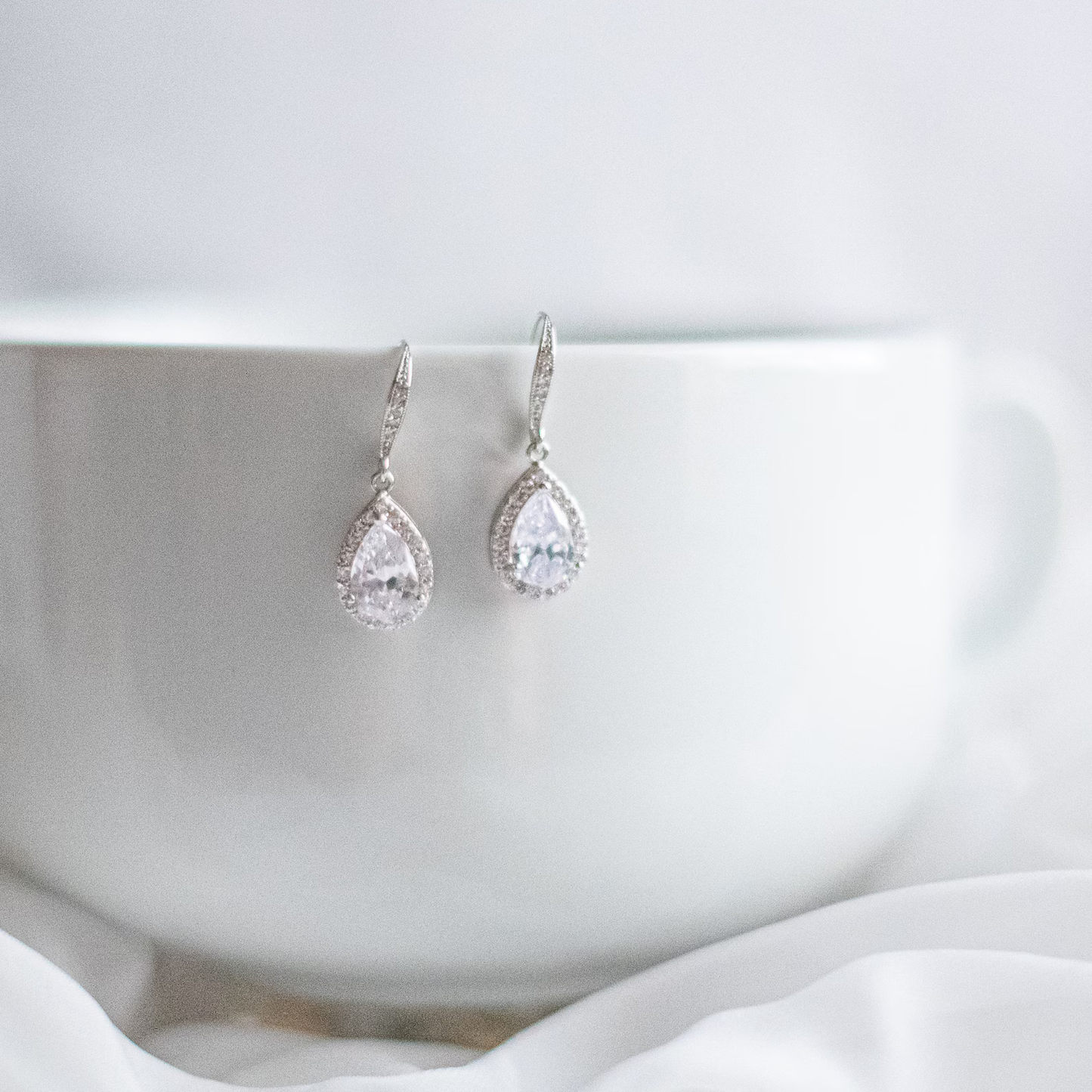 Bridesmaid Earrings with Personalized Card