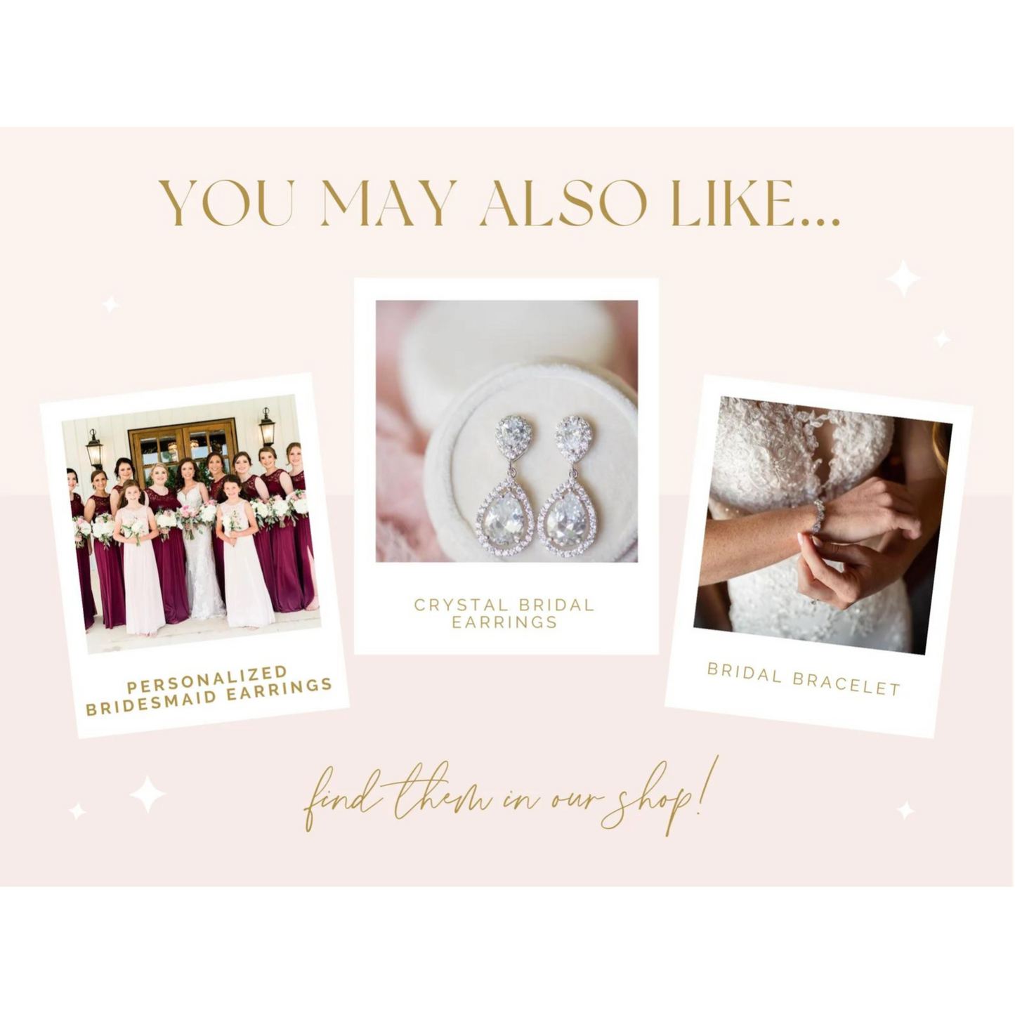 Personalized Bridesmaid Earrings Gift