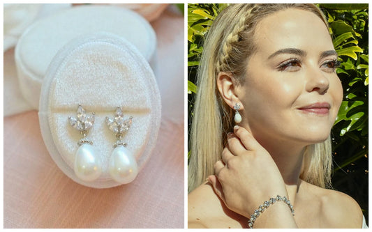 Julianne Dainty Pearl Bridesmaid Earrings