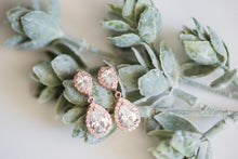 Rose Gold Bridal Earrings