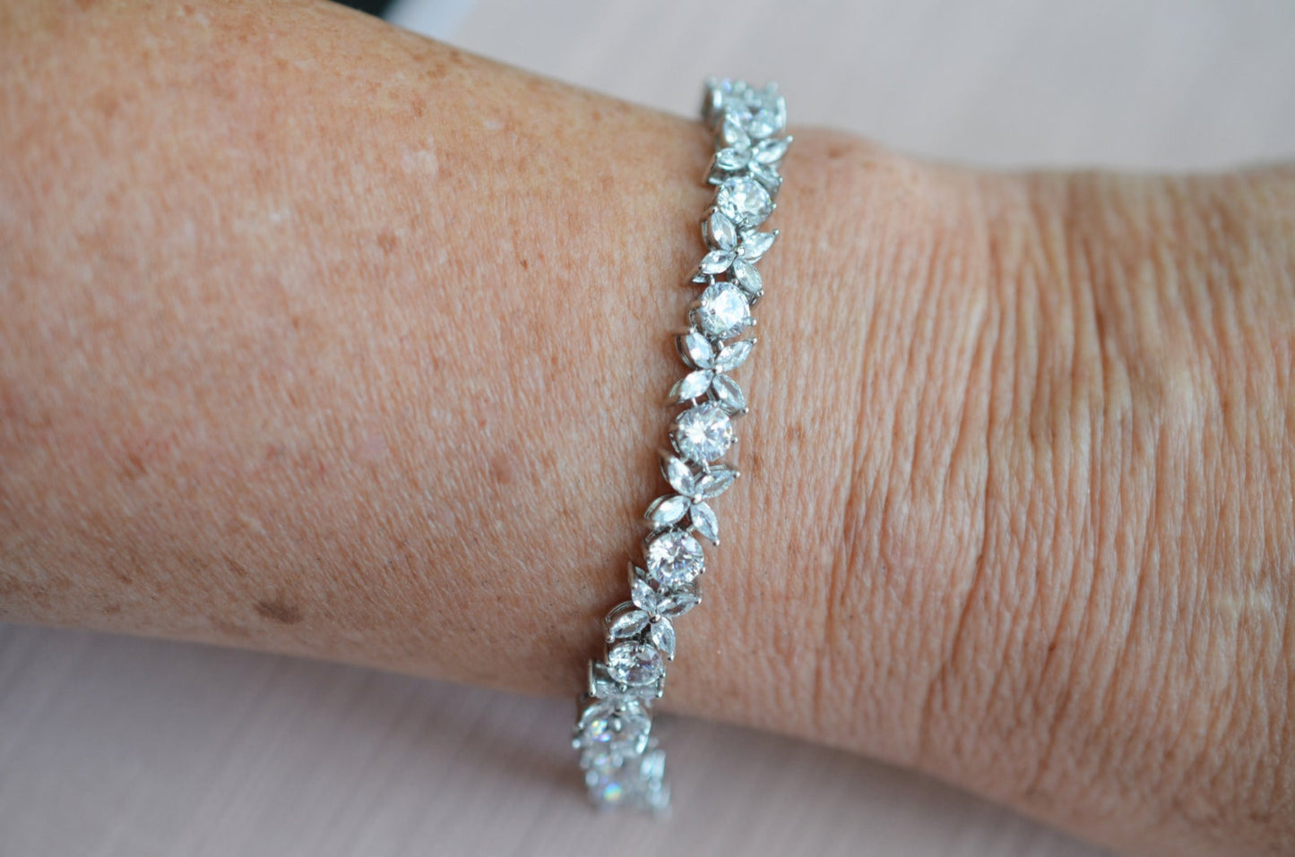 Diamond CZ Bridal Bracelet