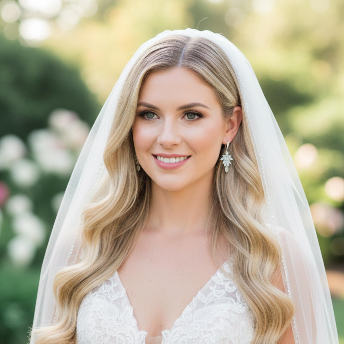 Natasha Floral Bridal Earrings