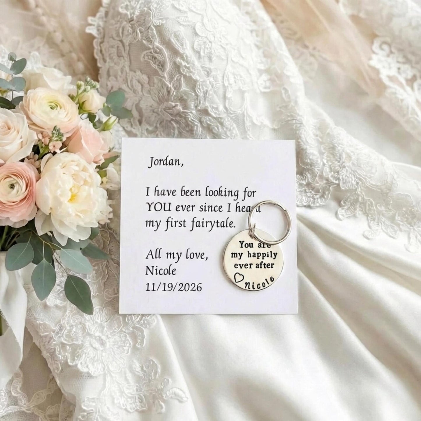 To Groom from Bride Keychain