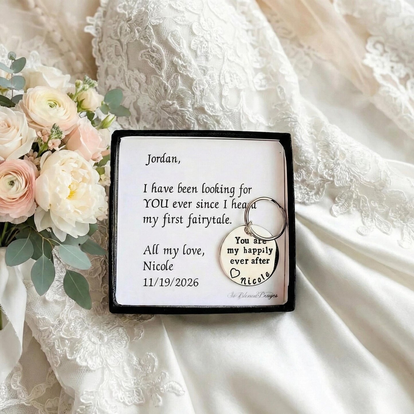 To Groom from Bride Keychain