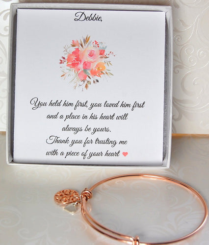 Rose Gold Mother of the Groom Bracelet