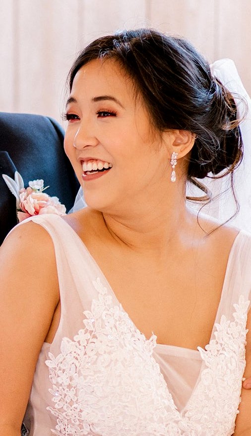 Long Floral Wedding Earrings