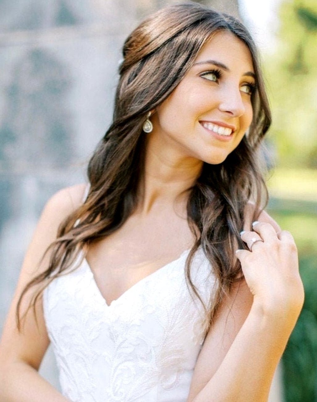 Classic Teardrop Bridal Earrings