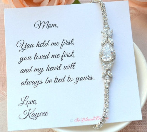 Mother of the Bride Bracelet from Daughter