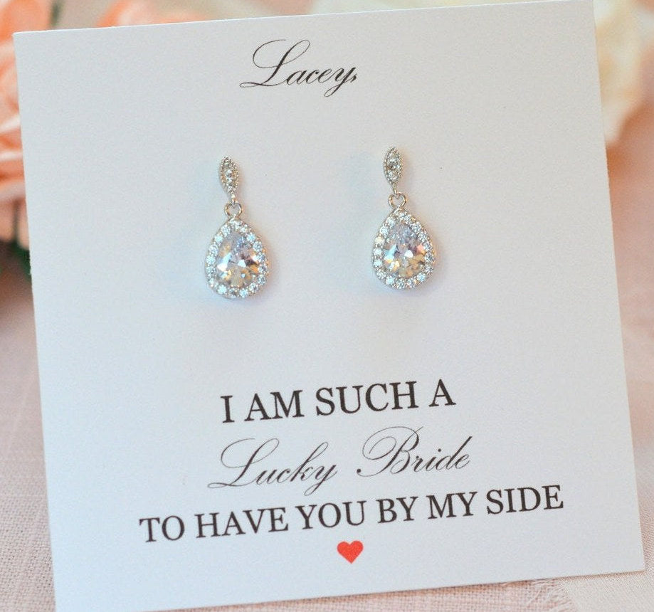 Dainty Hadley Bridesmaid Earrings