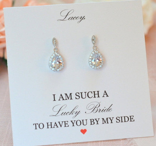 Dainty Hadley Bridesmaid Earrings