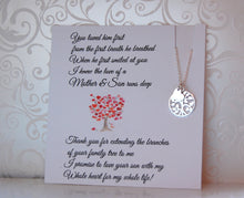 Family tree necklace for Mother in Law