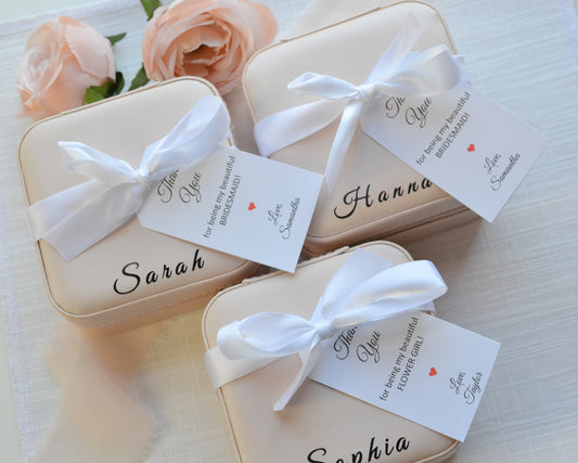Personalized Travel Jewelry Box Case