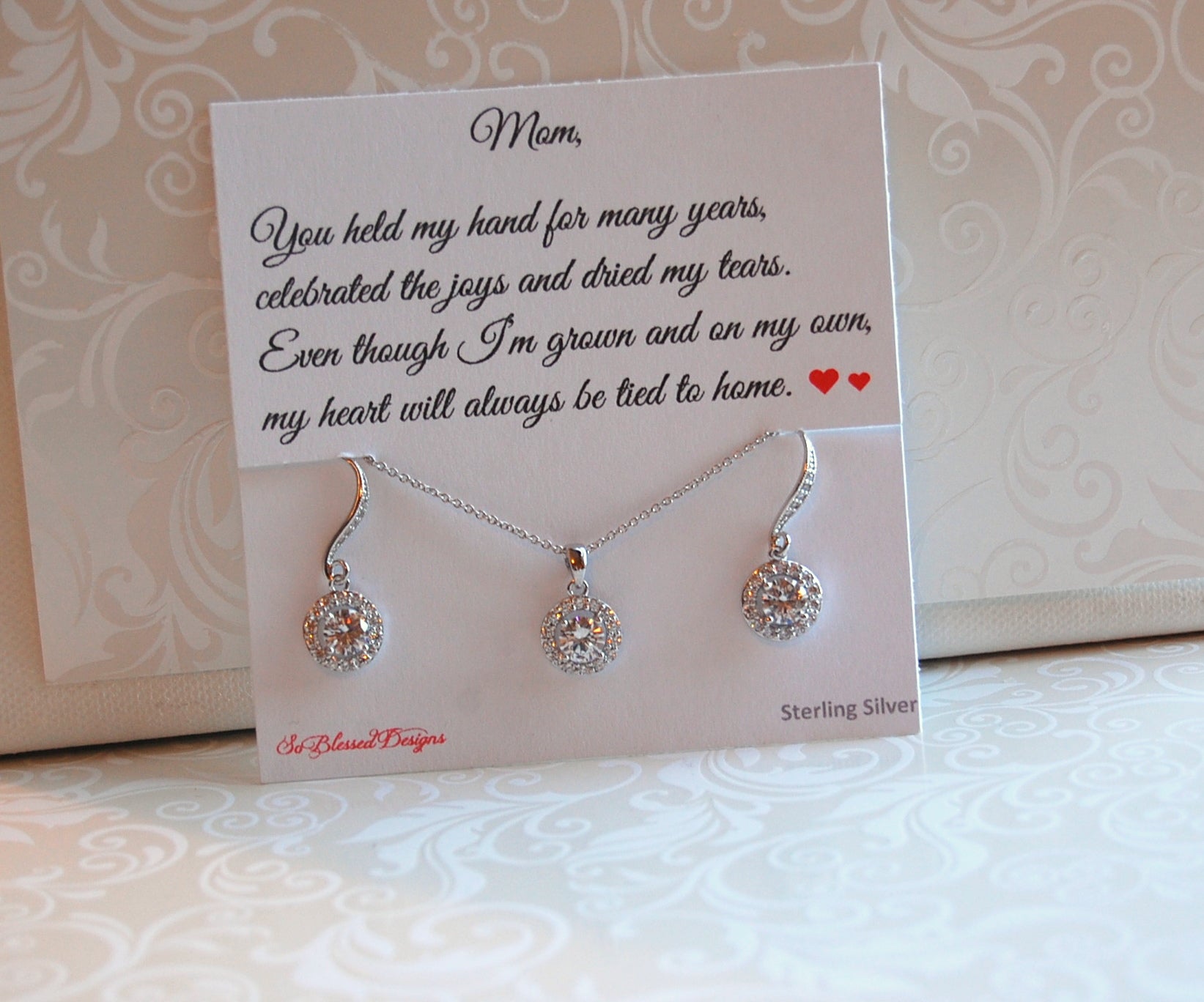 Jewelry set for mother of the groom