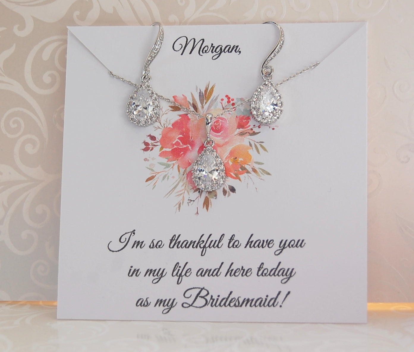 bridesmaid jewelry set