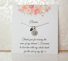 personalized future mother in law card with necklace 