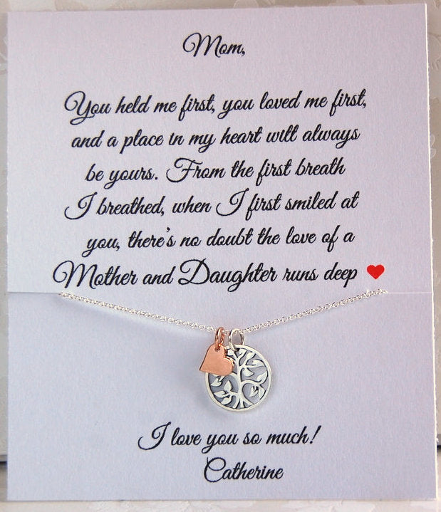 Mother of the Bride/Mother of the Groom Family tree necklace