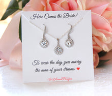 bridal jewelry set necklace and earrings