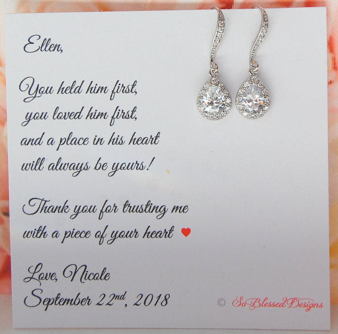 Dangle Earrings for Mother of Groom