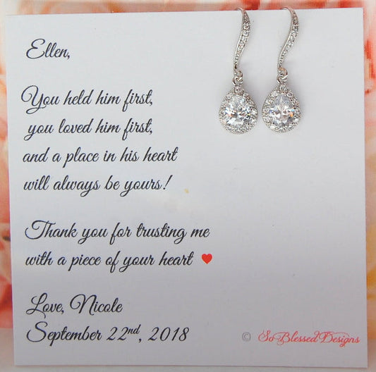 Dangle Earrings for Mother of Groom