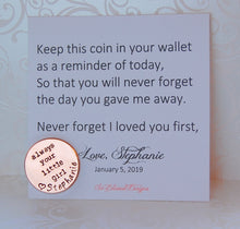Father of the Bride keepsake coin