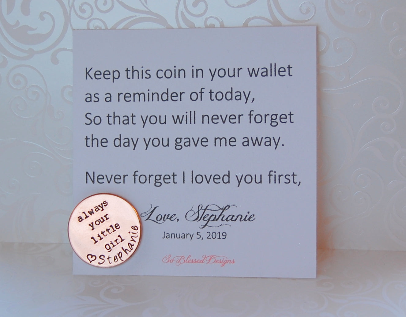 Always your little girl coin
