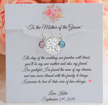 Mother of the Groom Family Necklace