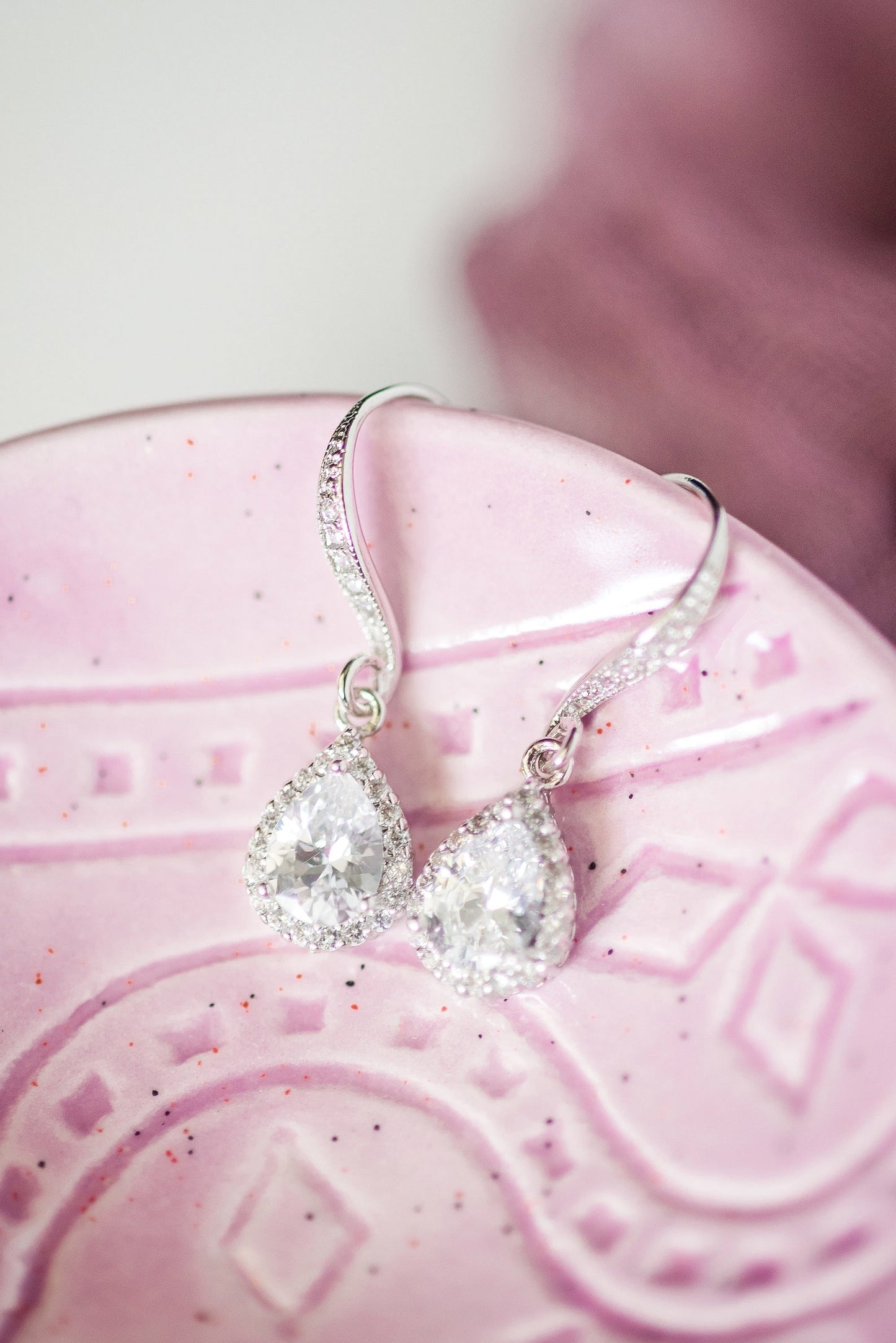 Madison Dangle CZ Earrings