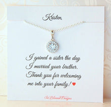 Sister in Law Wedding Necklace Gift