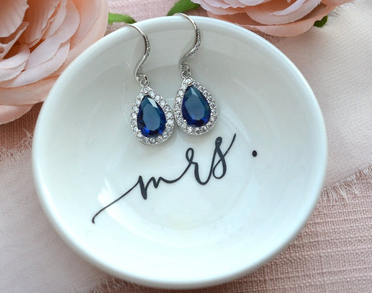 "Something Blue" Bridal Earrings