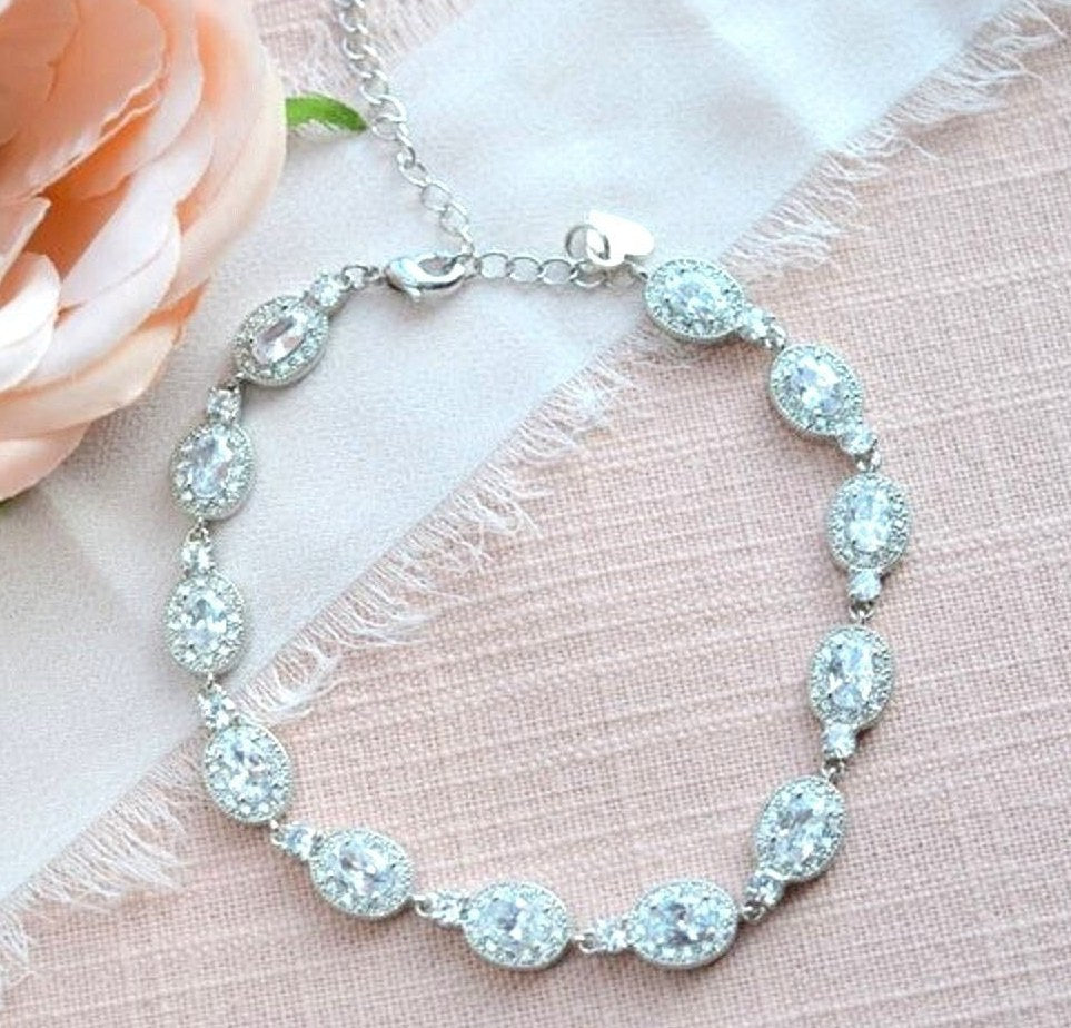 Sierra CZ Bridal Bracelet