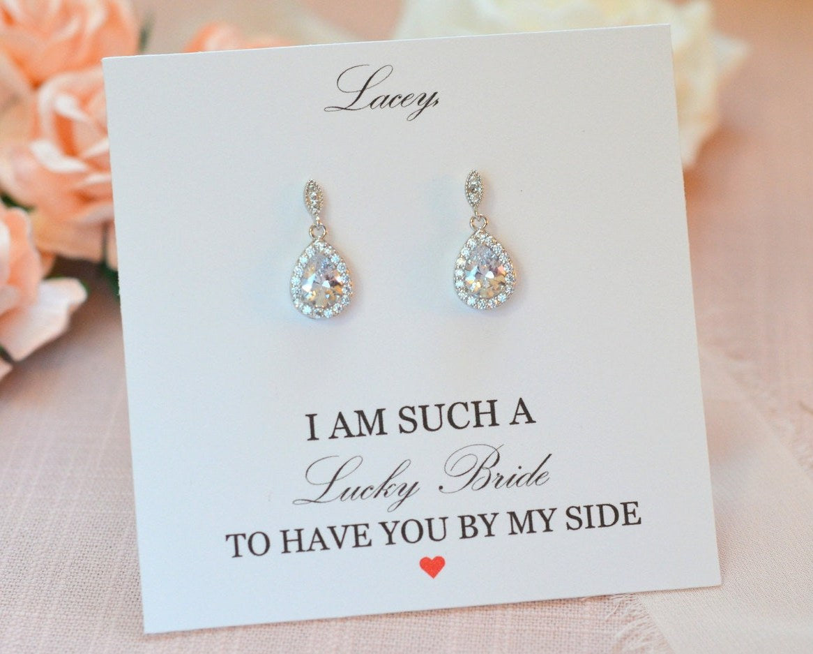 Dainty Hadley Bridesmaid Earrings
