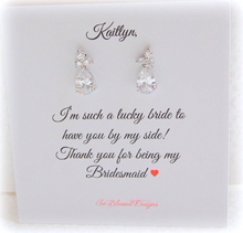 Thank you Earrings Gift for Bridesmaids - So Blessed Designs