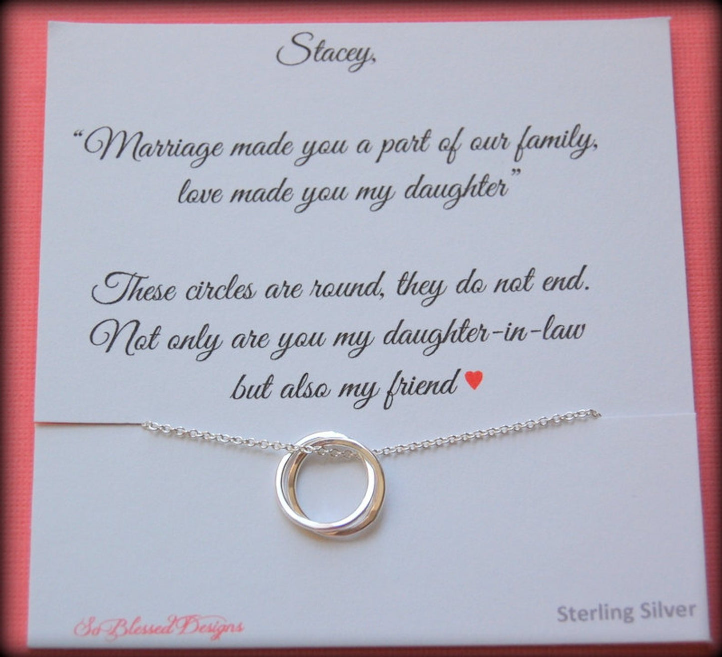 Daughter in Law gift