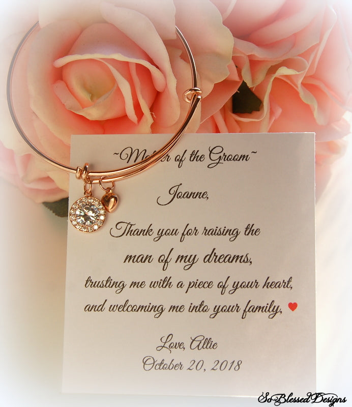 Rose Gold Bracelet for Mother of the Groom